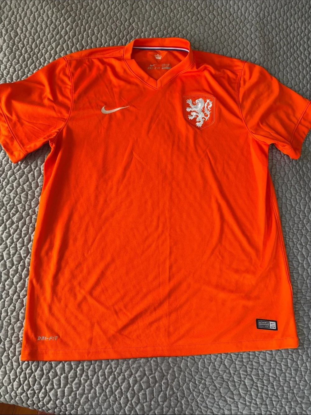 Nike Orange National Team Football Jersey with White Accents - Picture 1 of 5